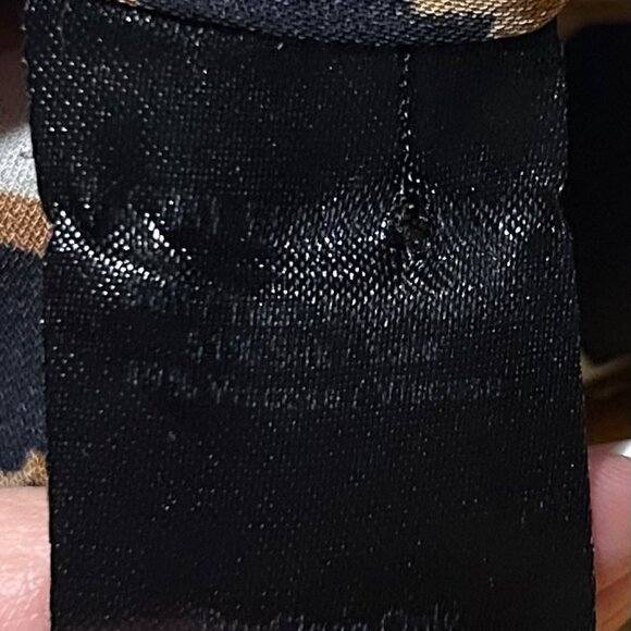 Womens Kobi Halperin Black Brown Silk Blend Animal Print Blouse Top M - Picture 11 of 11